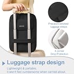 13-14 inch Puffy Laptop Bag - Lightweight Laptop Sleeve Padded Handbag for MacBook Pro/Air, HP, Dell, Lenovo, ASUS - Slim Computer Shoulder Bag for Business Travel & Work Daily, Black