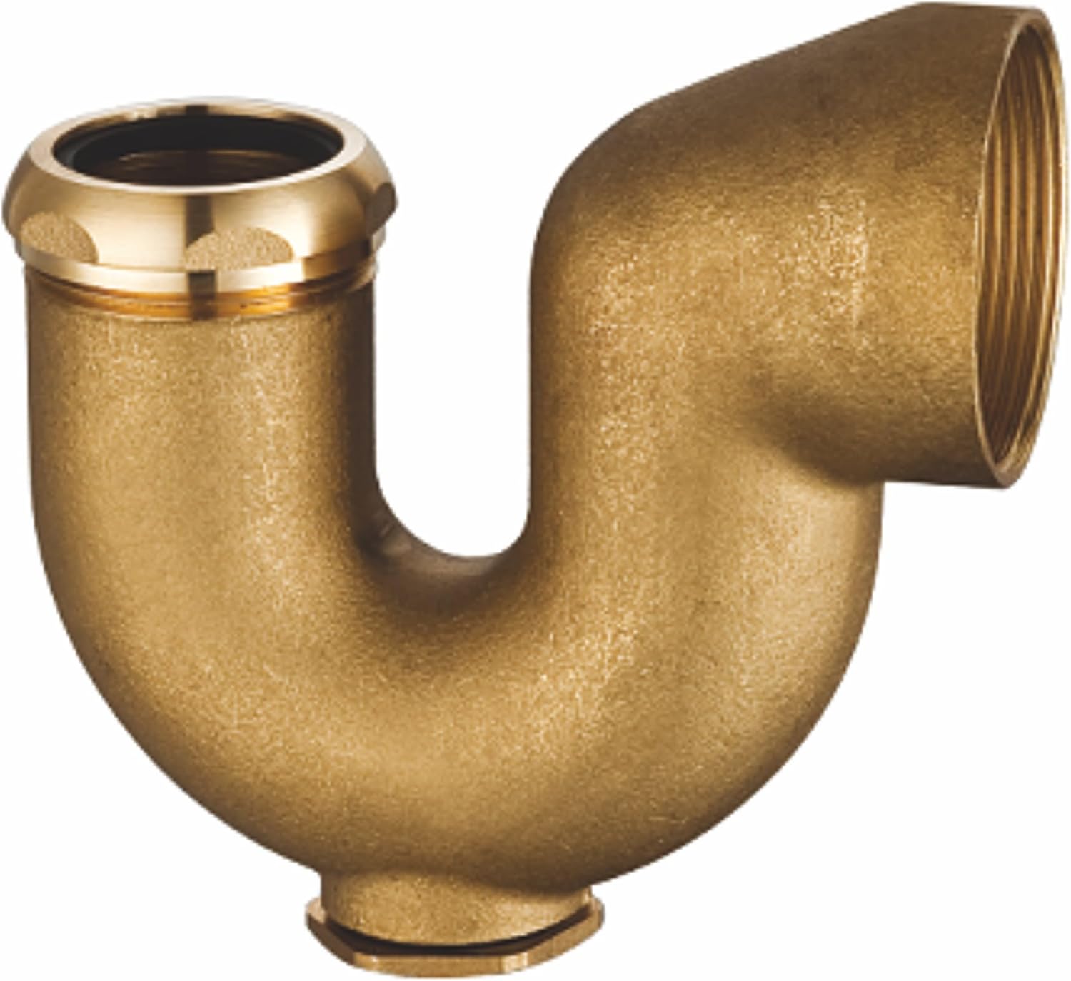 ZM 2" x 1-1/2" Cast Brass Sink Drain P-Trap (LA Sytle)