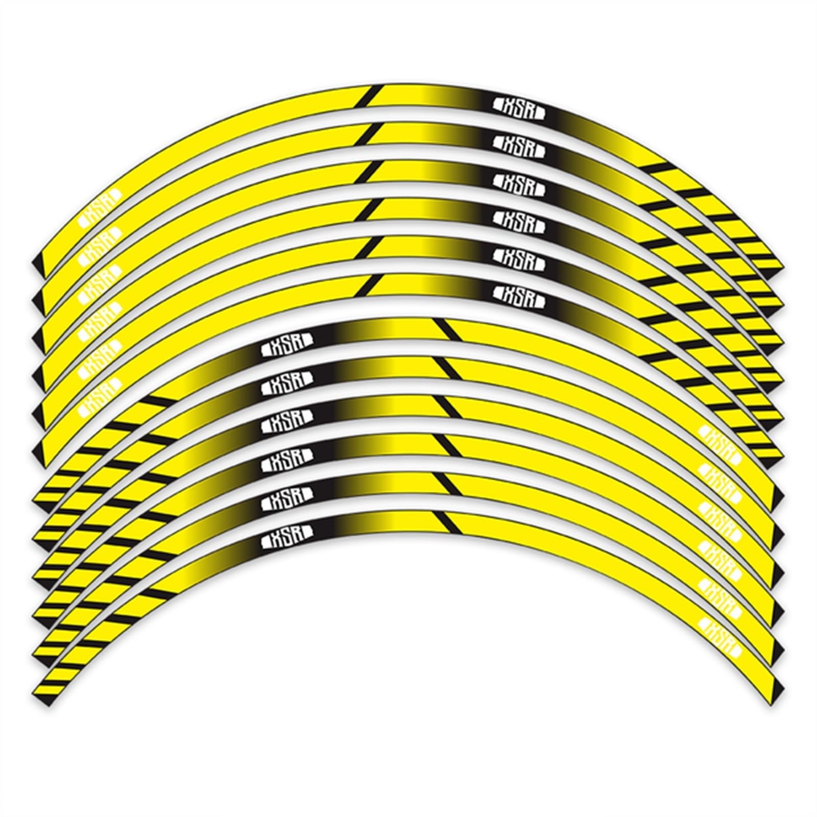 Frynuzb A2 Applique For For Xsr 12 Reflective Wheel Rim Stickers Wheel Hub With Decals(A2)