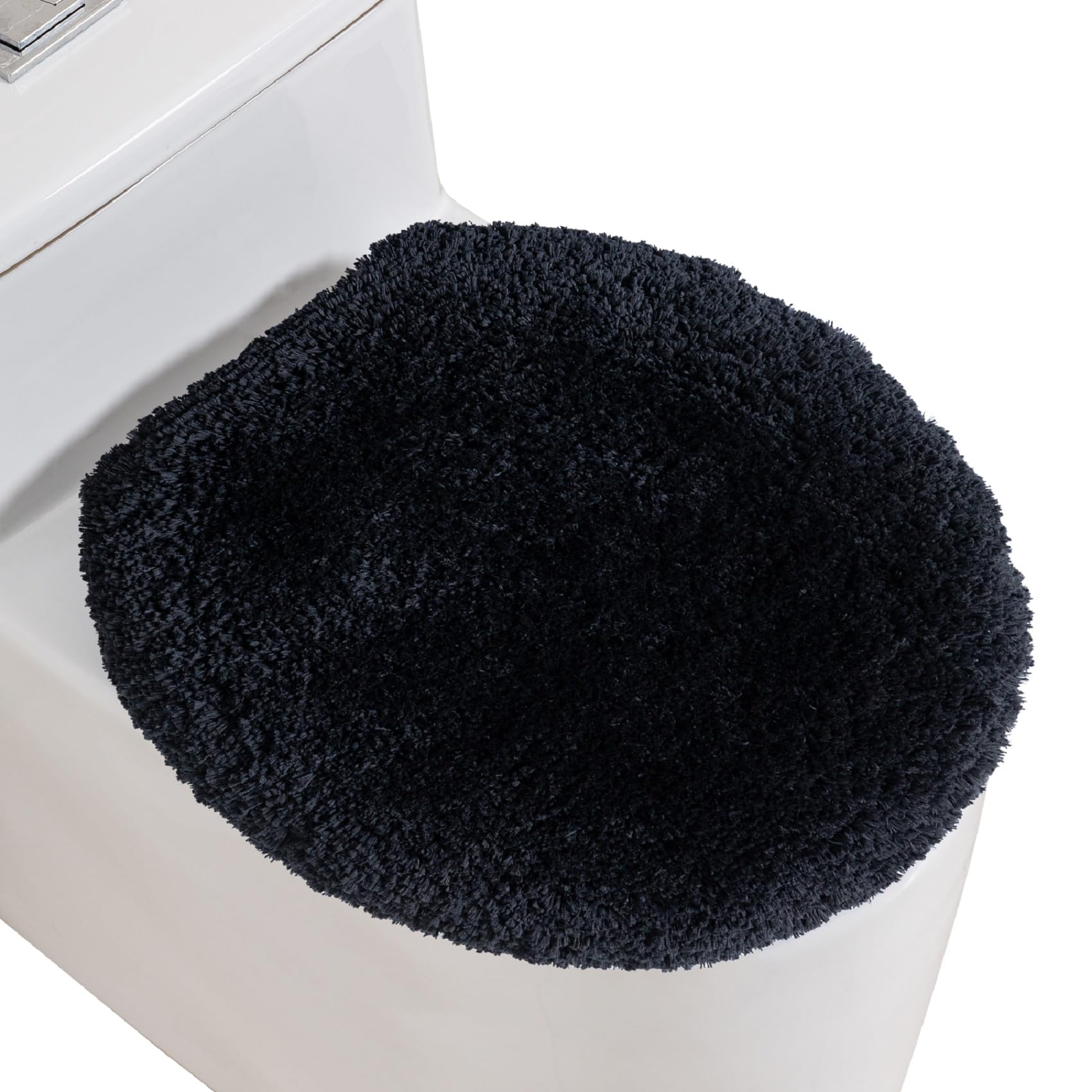 Microfiber Toilet Lid Cover, 17.5"x15" Fits Round Oblong and Elongated