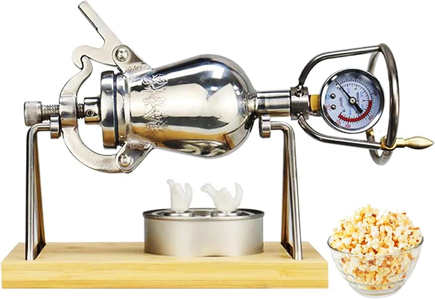 ZZYYZZ Mini Popcorn Machine, Popcorn Maker with Manual