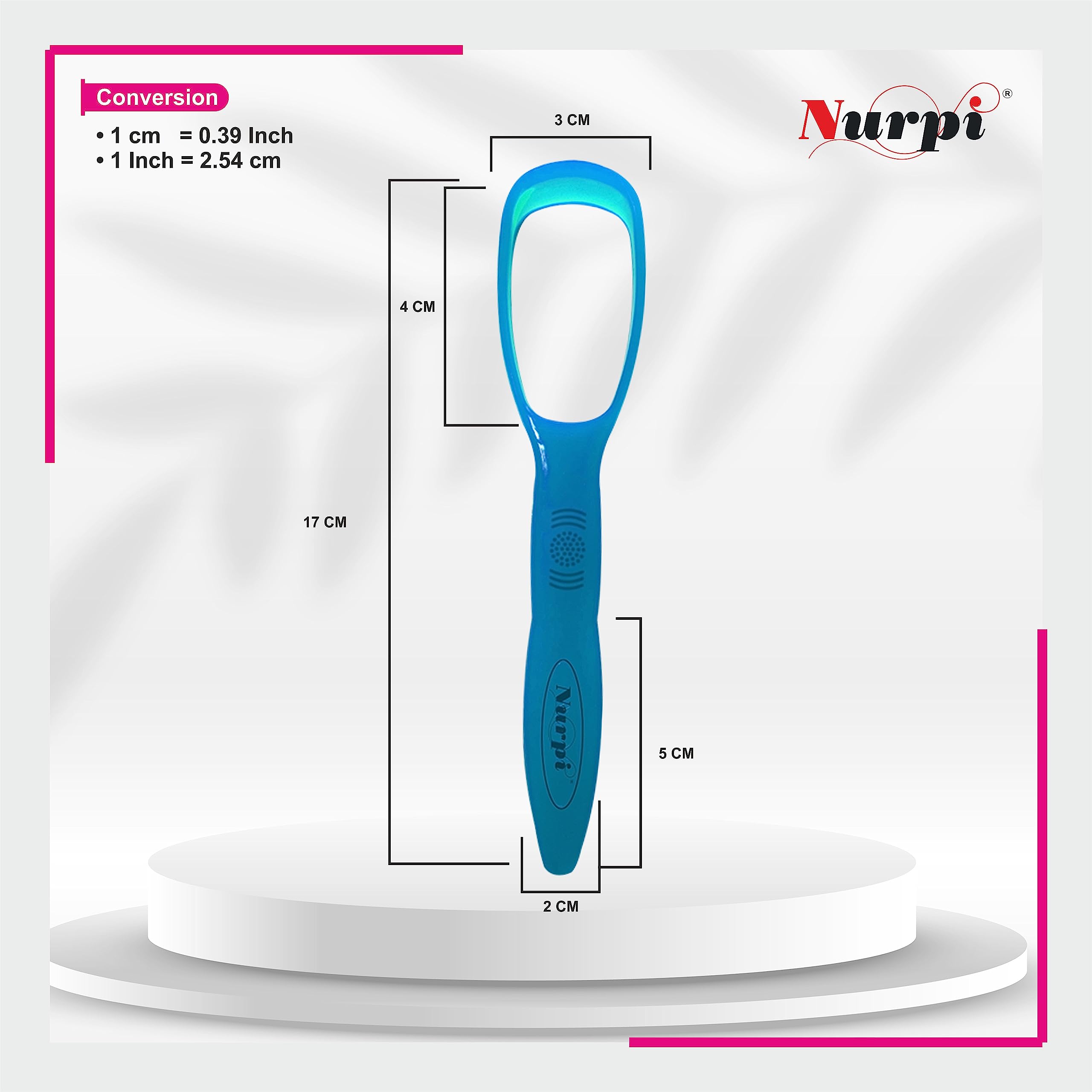 Nurpi Plastic Premium Tongue Cleaner for Fights Bad Breath Oral Health Care Tool, Easy to Use for Adults and KidsTravel Friendly (2) 3