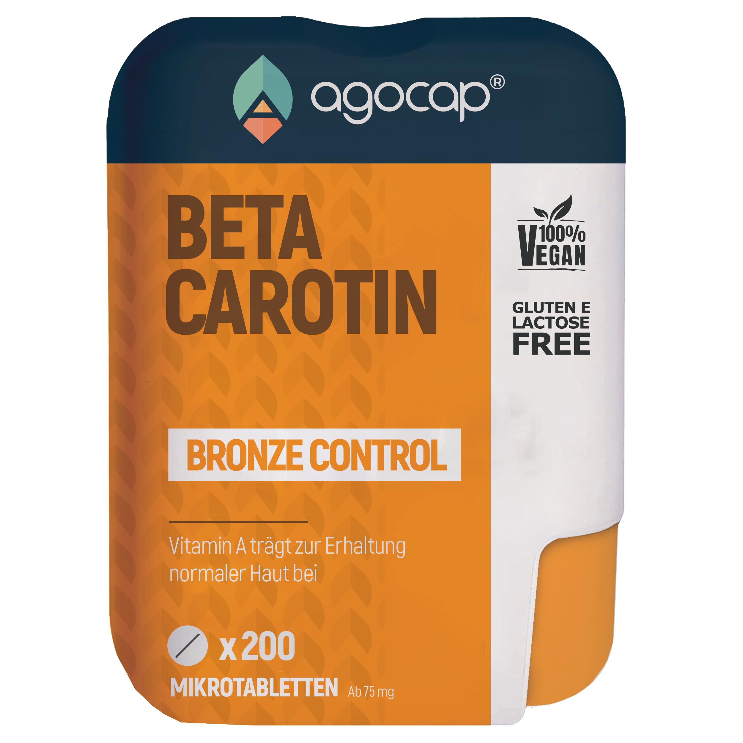 BETA CAROTIN - Bräunungskapseln, 200 Mikrocpr. Betakaroten gold, und Vitamin A. Beta carotin kapseln, Bräunungsbooster - Fördert die Produktion von Melanin für goldene Haut. Beta carotin hochdosiert