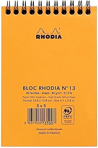 Miniatura 3 de Rhodia - Bloc de notas de alambre (55), Anaranjado