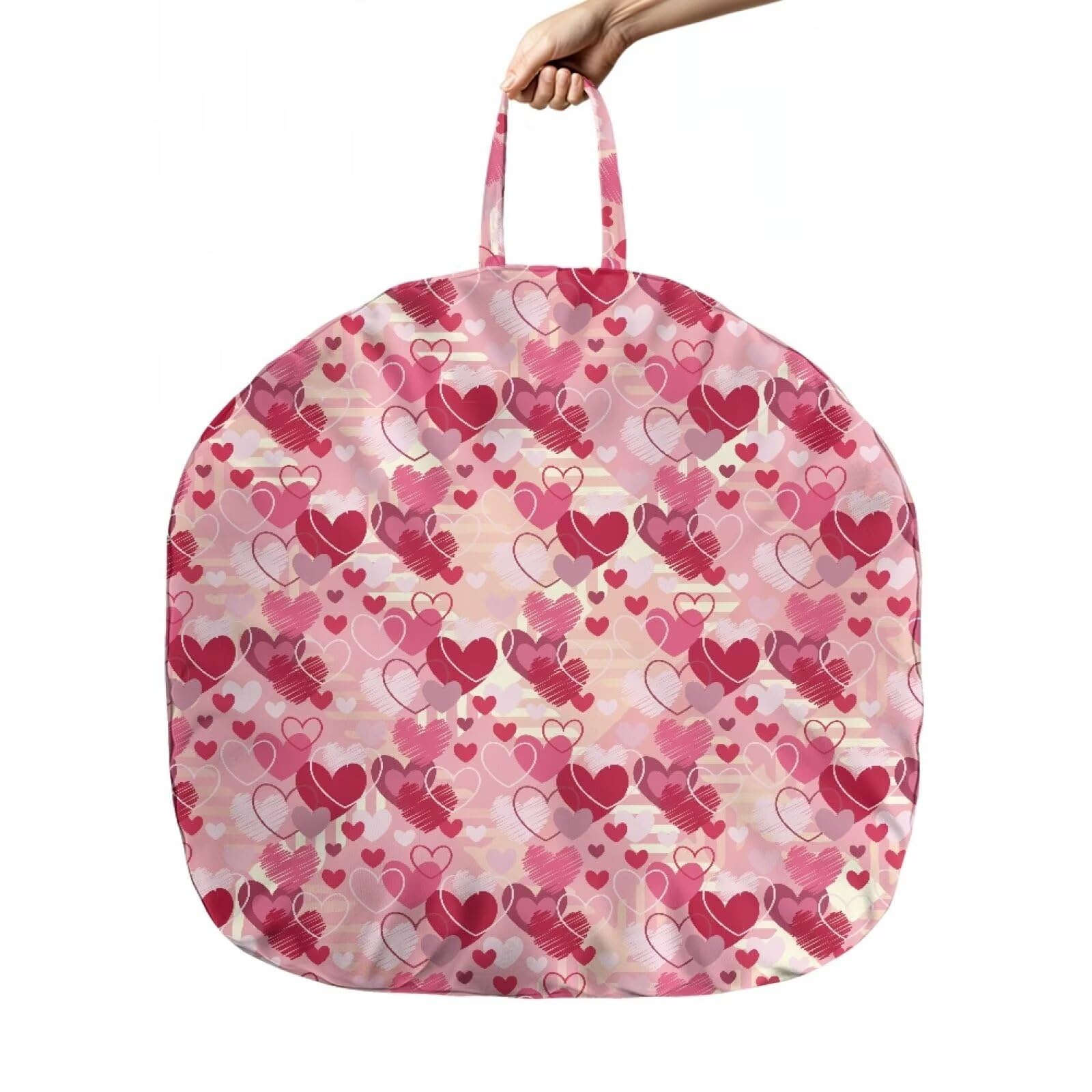 Babrukda Valentines Day Love Heart Newborn Lounger Pillow Cover Infant Removable Slipcover Reusable Cover Snugly Fit Infant Lounger for Baby Nursing Pillow Slipcover (Lounger Not Included)