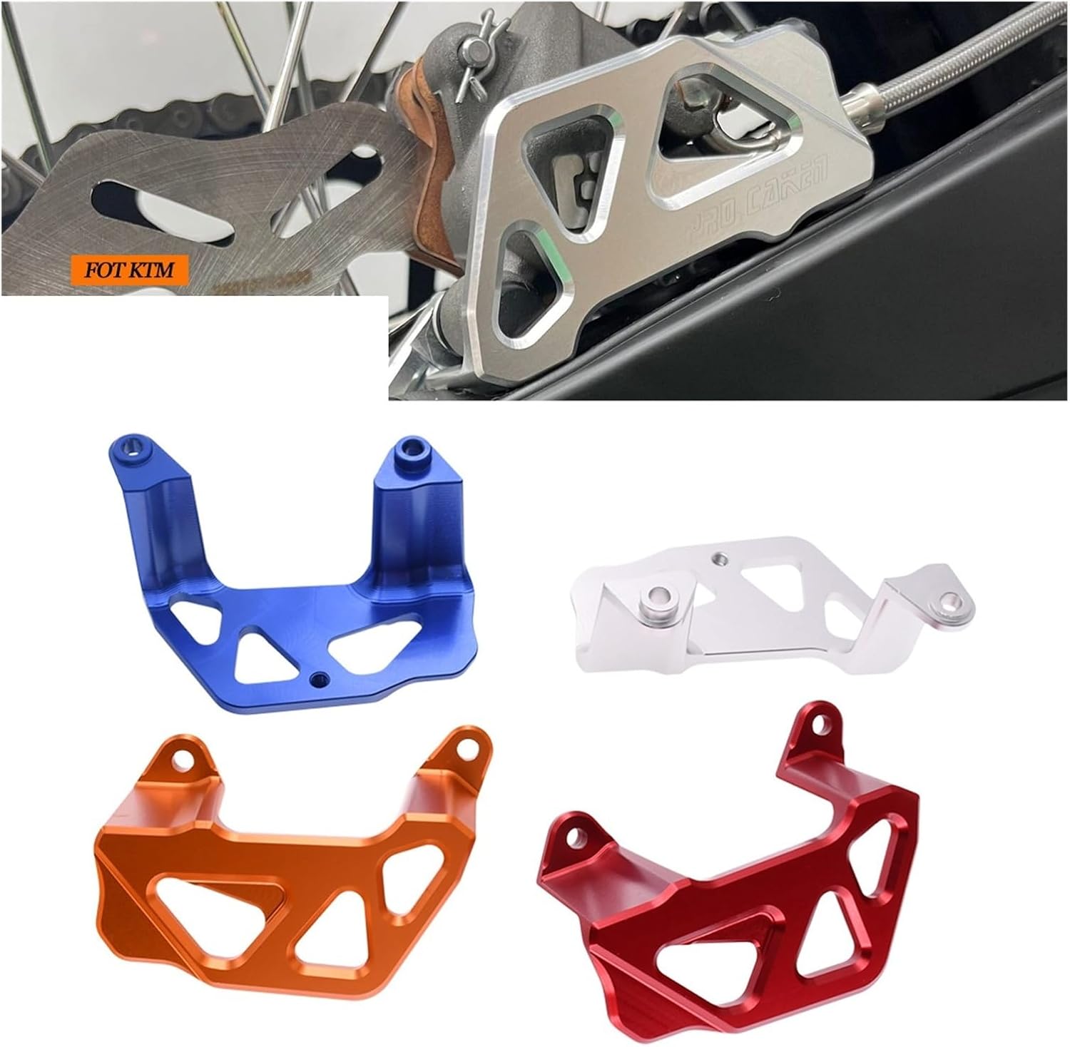 Rear Caliper Guard Brake Disc CNC Protector Cover Compatible with EXC EXCF SX SXF XC XCW TE FE FC TC 150-530cc(Blue)