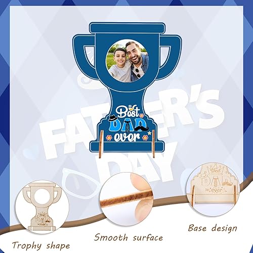 Miniatura 12 de RGISHOP Paquete de 24 manualidades de Navidad para niños, adornos de Navidad de madera, pan de jengibre, Papá Noel, muñeco de nieve, reno, marco