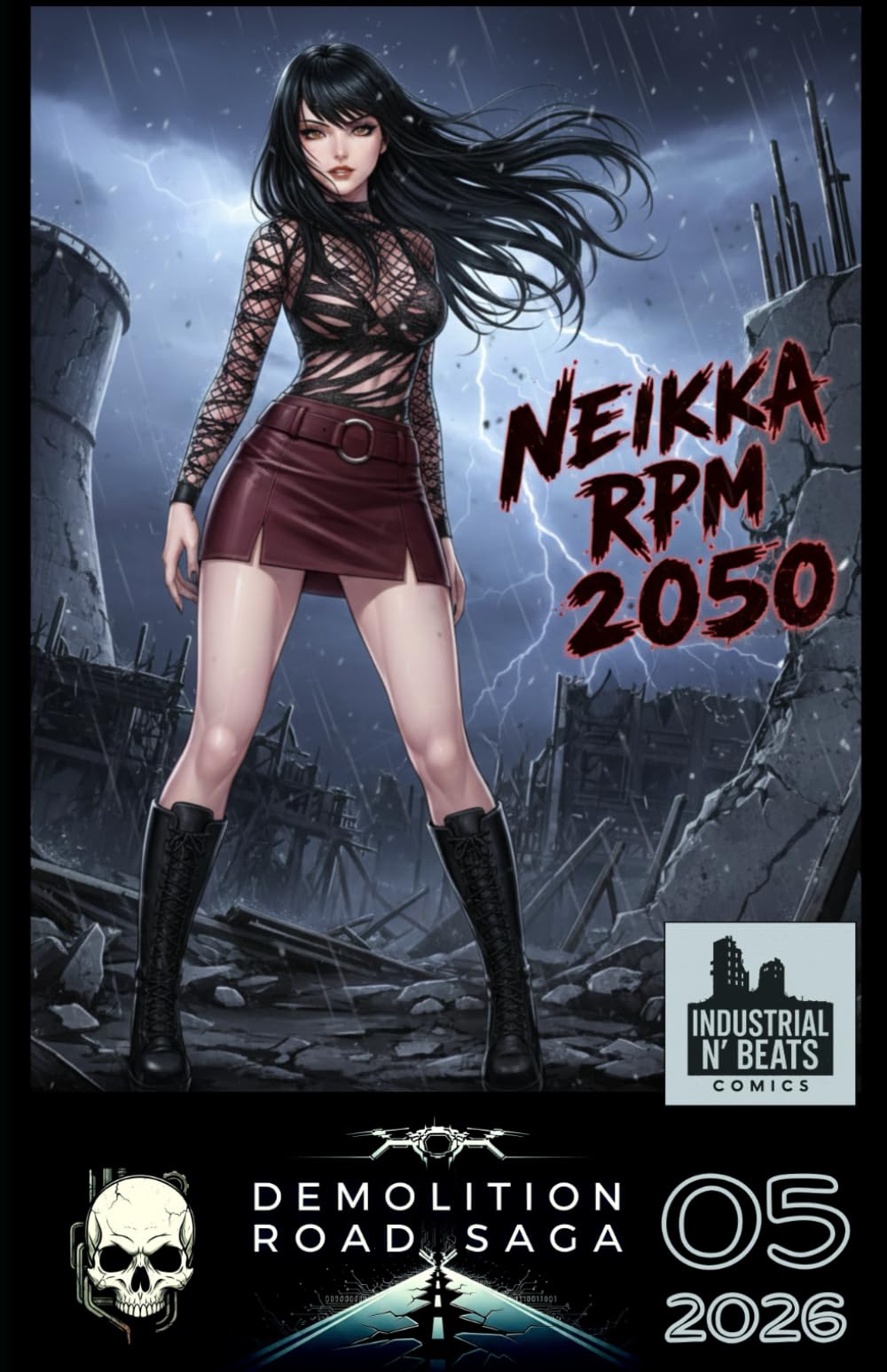 Neikka RPM 2050 Episode 5: A Cyberpunk-Noir Comic: Surge, Uncover, and Confrontation. (Demolition Road Saga - Neikka RPM 2050)