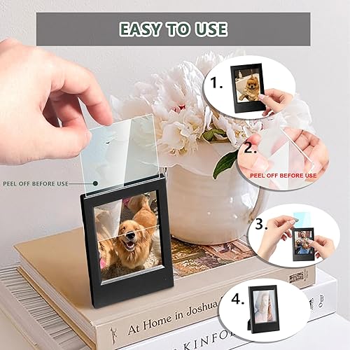 Vista 34 de WOGOZAN Mini marcos de fotos de 3 pulgadas para Fujifilm Instax Mini 12/11/99/90/9/8/7+/EVO Classic Polaroid 2.15 x 3.4 pulgadas, tamaño cartera