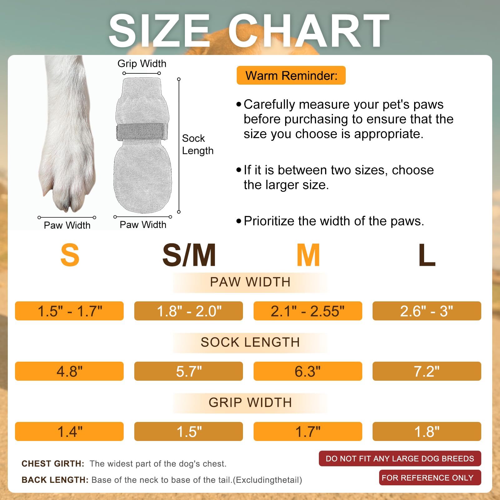 BEAUTYZOO 2 works Anti-Slip Dog Socks, Indoor Wear Pet Paw Protector for Hardwood Floors Small Medium - Image 2