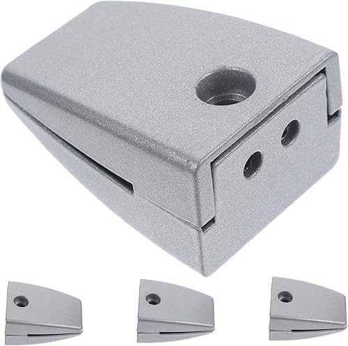 STOBOK 4 unids clip de vidrio escritorio abrazadera de escritorio Partición escritorio abrazaderas de división de escritorio aleación de aluminio