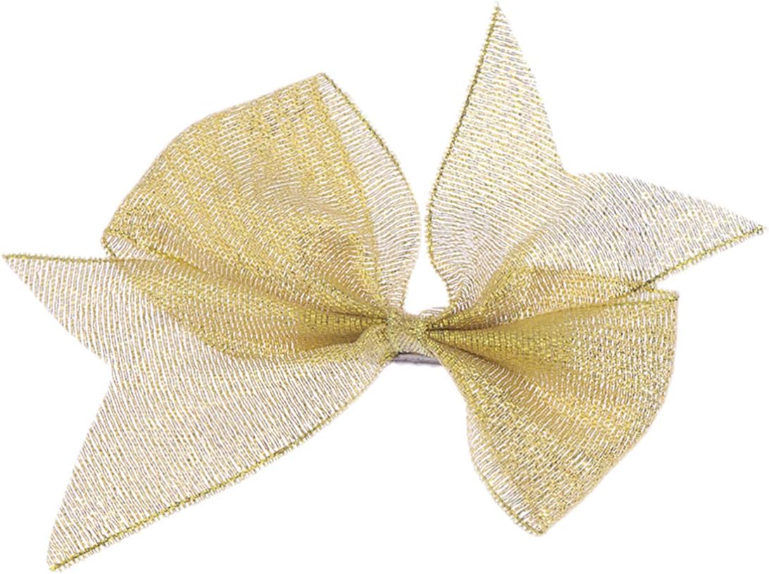 Beaupretty Womens Hair Bow Gold Bow Hair Clips Golden Butterfly Barrette Hair Clip Hair Accessory for Party Wedding Daily Dating Wear - Image 3