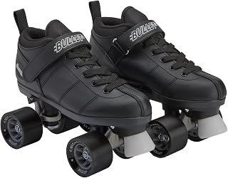 Chicago Skates Bullet Speed Quad Roller Skates: Durable 62mm Wheels, Low-Cut Boots for Indoor/Outdoor Beginner Youth, Men & Women Agility