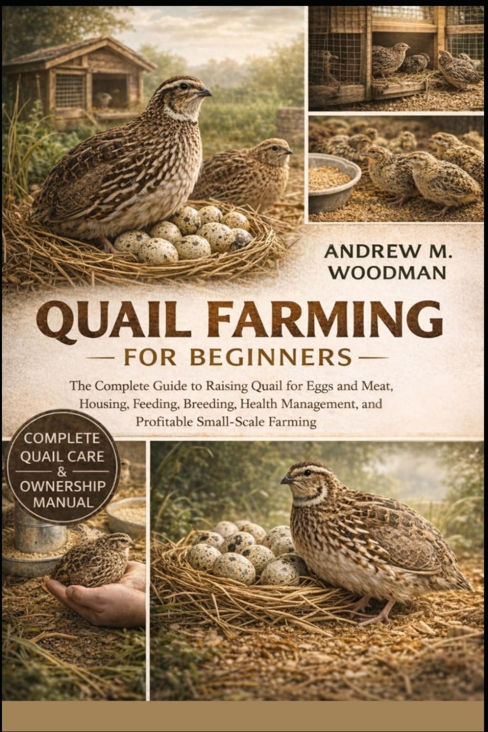 QUAIL FARMING FOR BEGINNERS: The Complete Guide to Raising Quail for Eggs and Meat, Housing, Feeding, Breeding, Health Management, and Profitable Small-Scale Farming