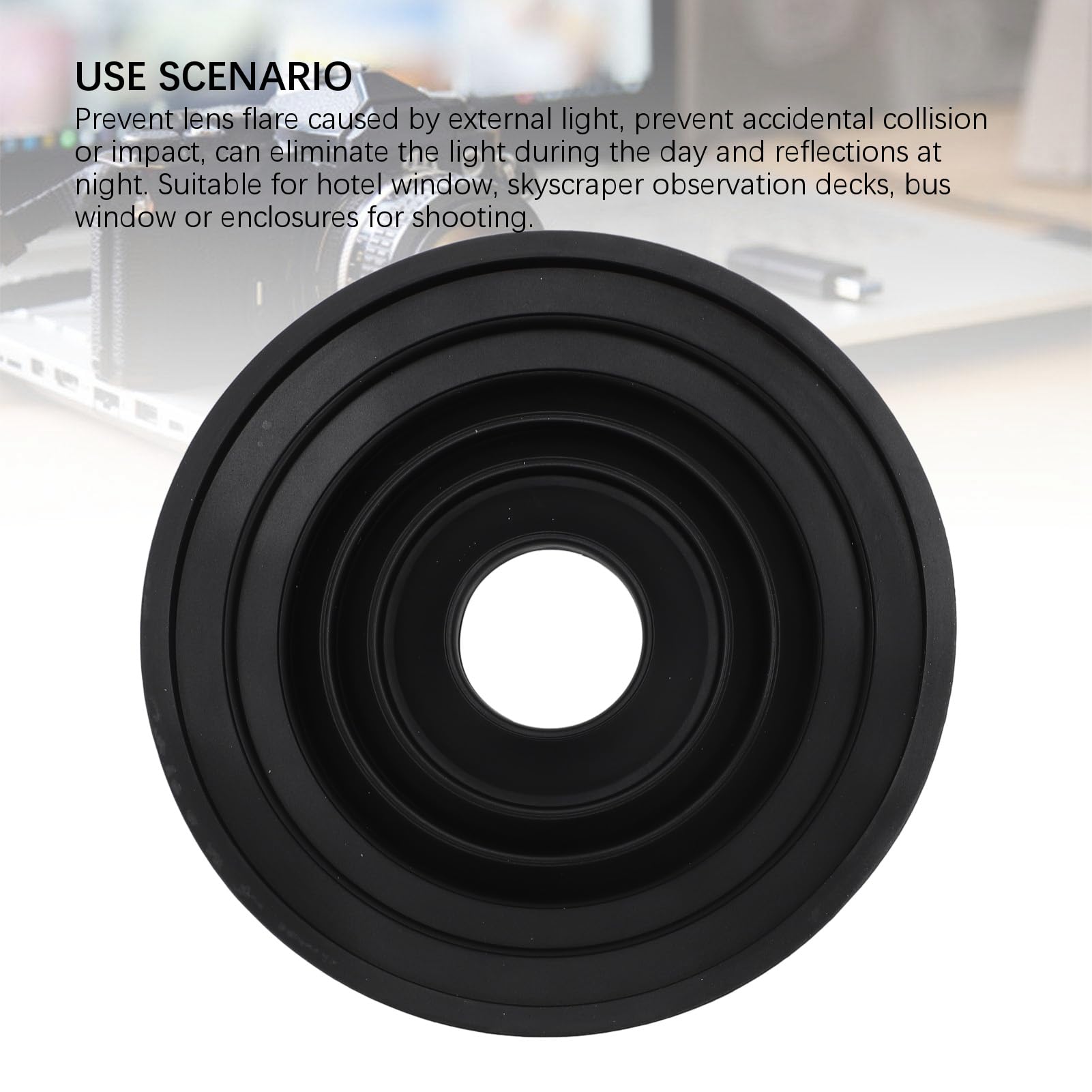 De ultieme zonnekap neemt reflectievrije foto's Video 30 mm 55 mm siliconen ultieme zonnekap universeel voor Nikon Canon Pentax  44