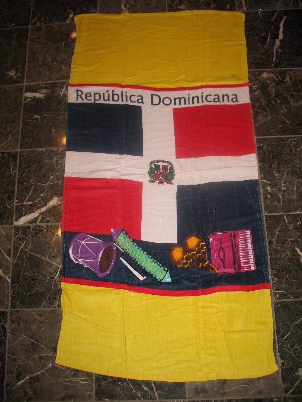 Ant Enterprises Dominican Republic Beach Towel 30 x 60 Cotton (Cotton Twill)