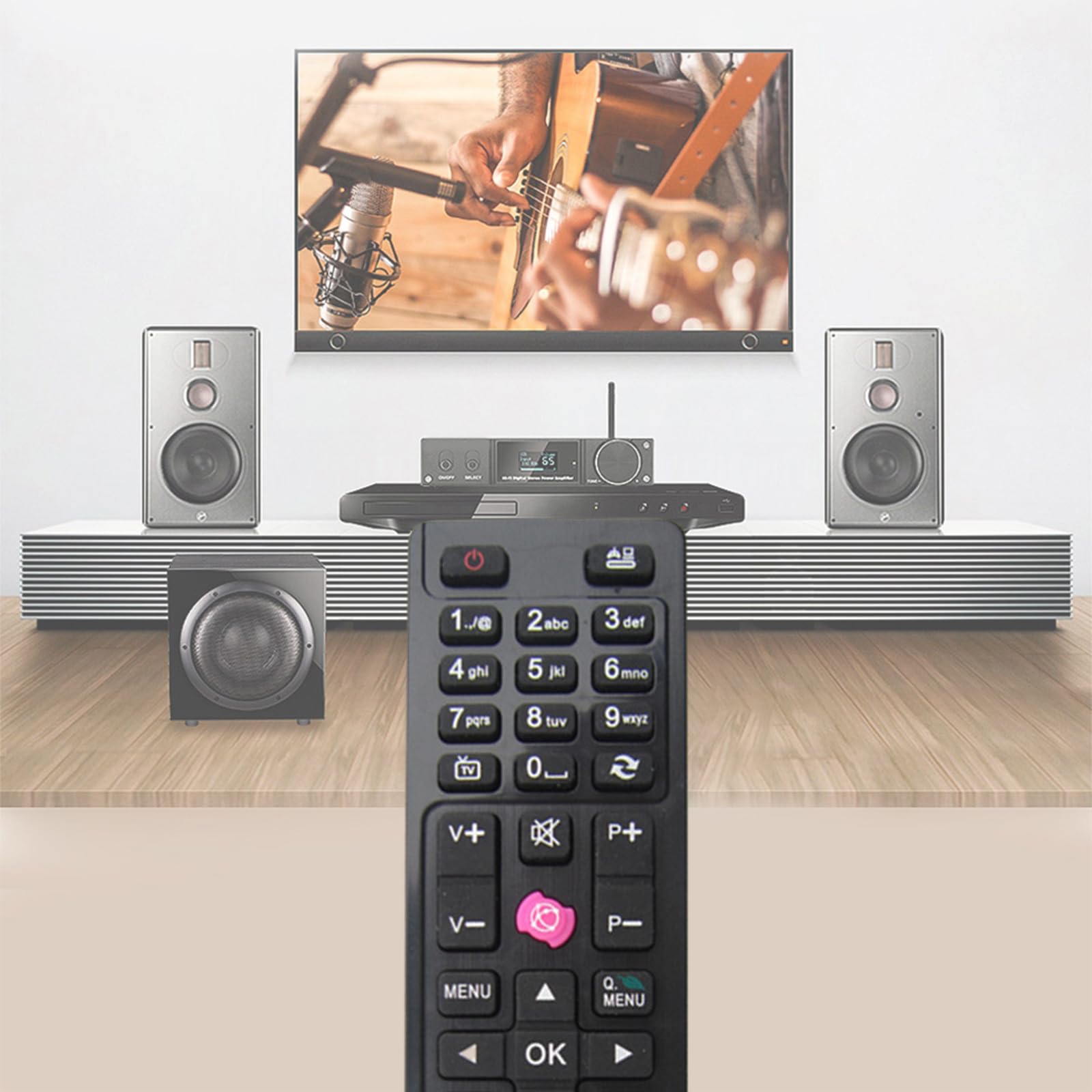 Télécommande De Remplacement RC4870/RC4875 - Compatible Avec De Nombreux Modèles FINLUX Et Autres, En ABS