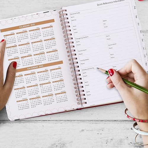 Miniatura 6 de STOBOK Agenda semanal sin fecha 2023, agenda en inglés, libro de notas, libro de notas de julio de 2022 a junio de 2023, oficina de regalo para