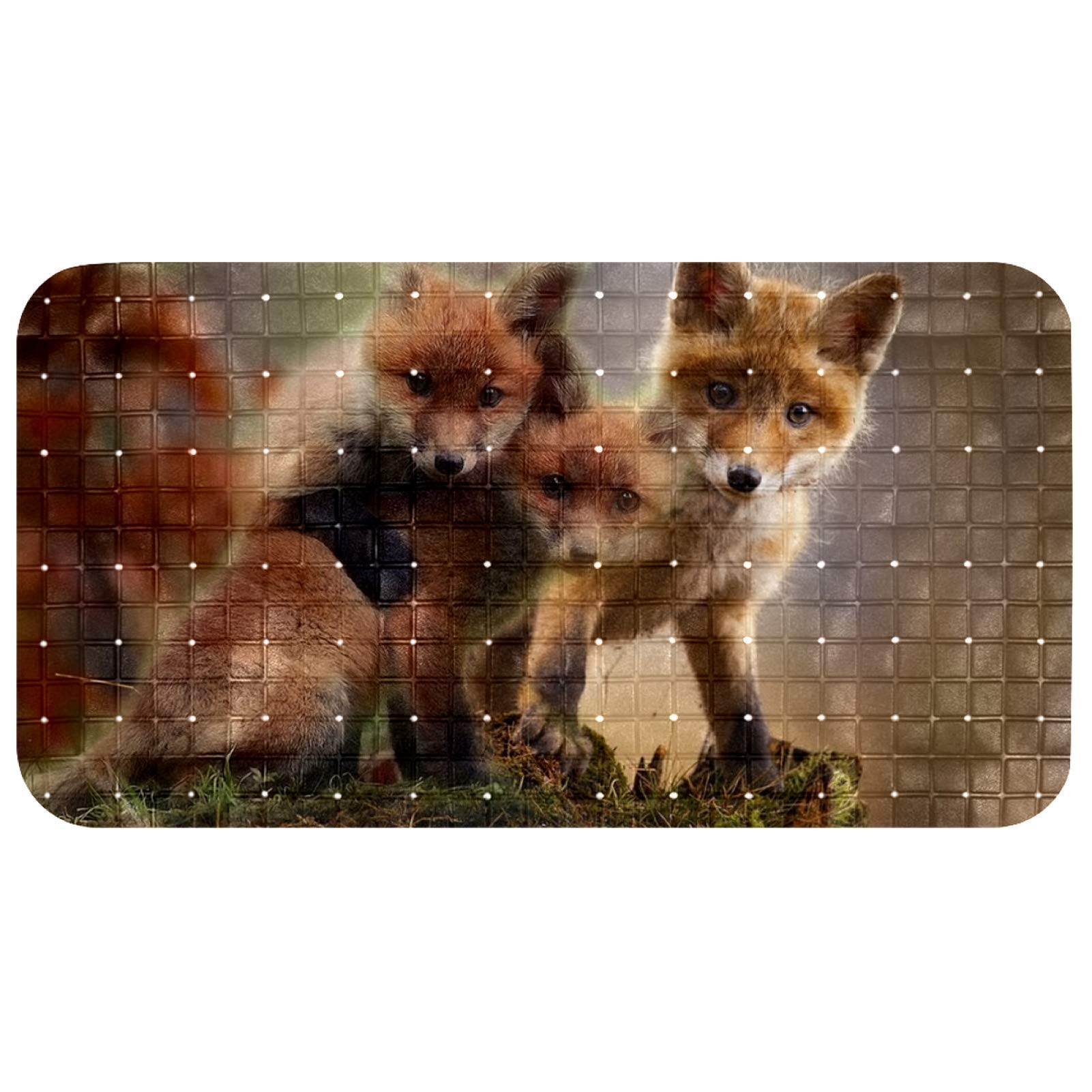 Tapis de bain renard mignon pour protéger le bain de vos enfants