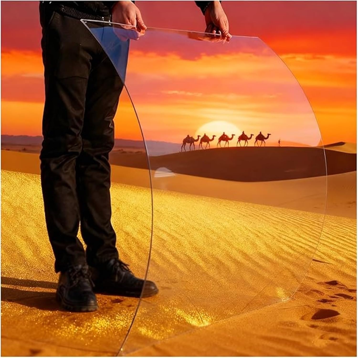 1.2/1.22mm Strong Impact PC Endurance Board, Easy to Bendable Roofing Sheets, Clear Acrylic, Polycarbonate Greenhouse Cover, for Carports, Pergola, Sunrooms and Enclosu(1.2x6m/3.9 * 19.7ft)