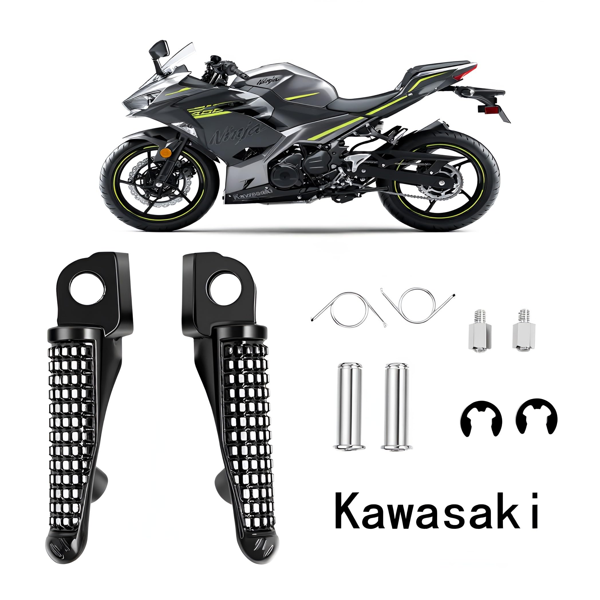 に適合する Z750 Z1000 ER6F ER6N ZX-6R ZX-9R ZX-10R ZX-12R ZZR1200