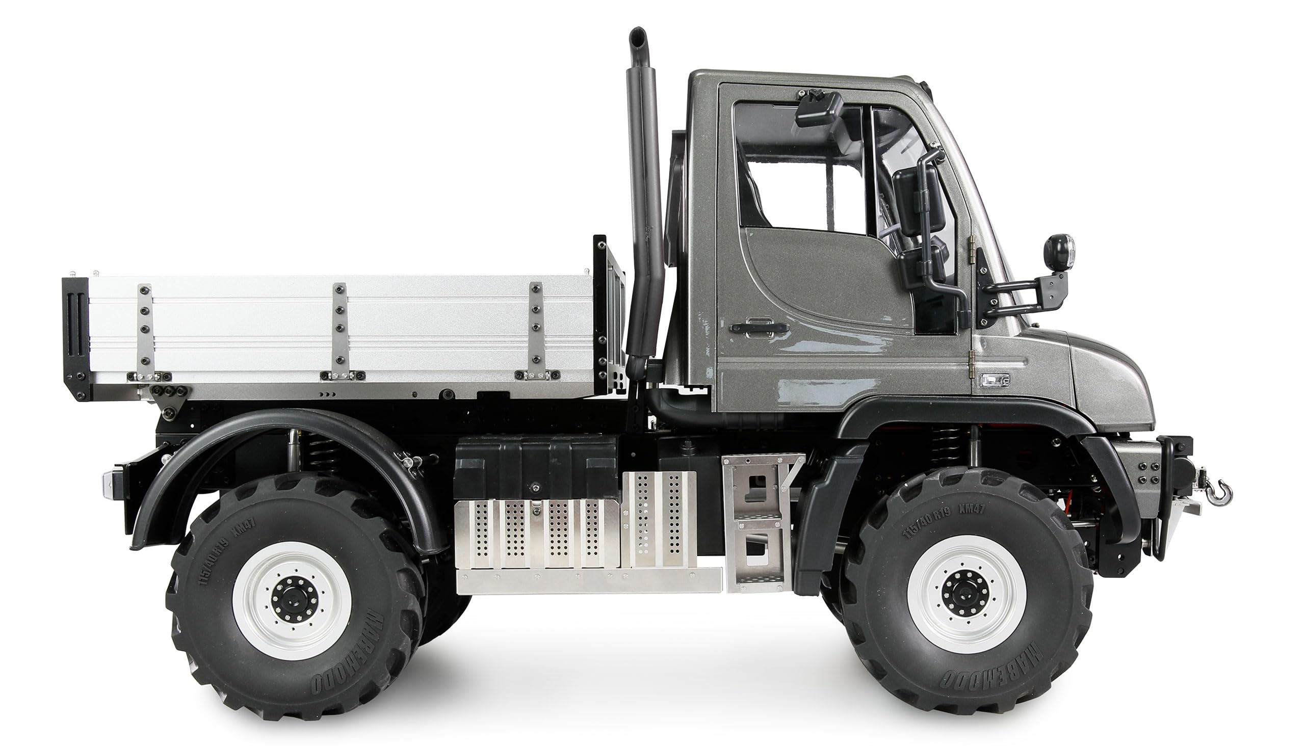 Amewi Mercedes-Benz Unimog Geräteträger 4WD 1:10 ARTR anthrazit RC ferngesteuert Lizenz Fahrzeug