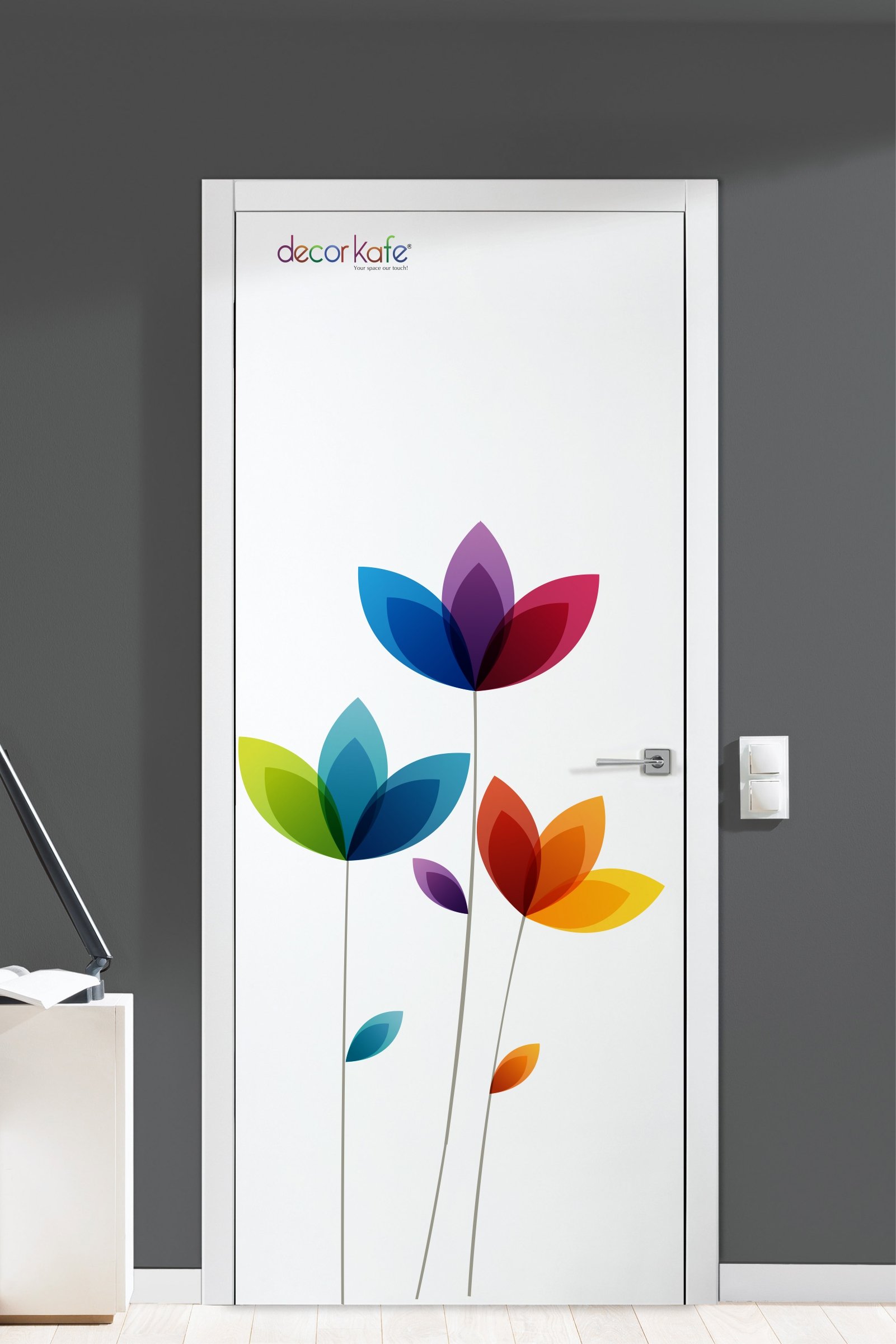Sticker Hub Home Decor Colorful Door Flowers Wall Sticker Door Wall Flower Cut Sticker 66 cm x 121 cm (B07KRWFSMR) Amazon Price History, Amazon Price Tracker