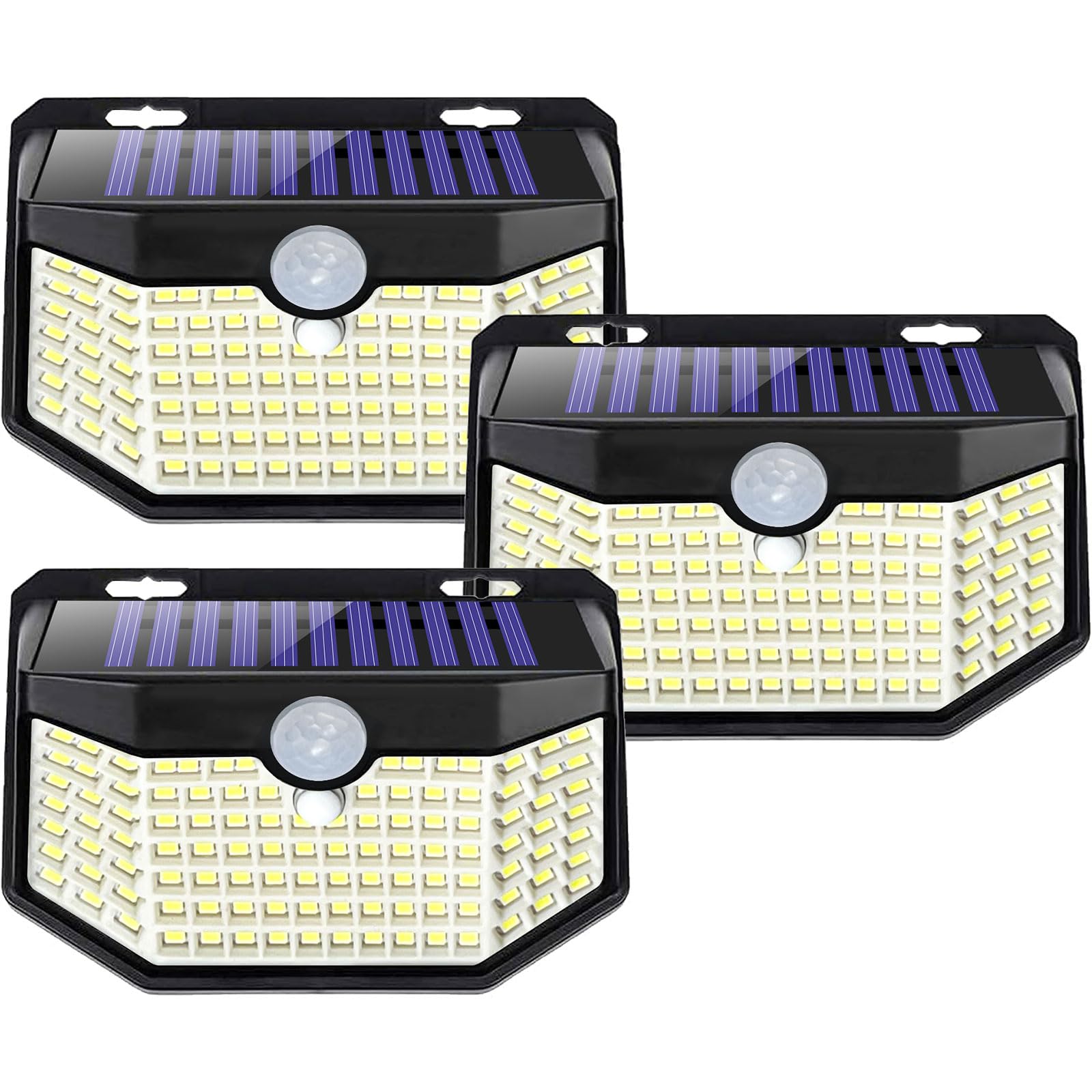 Aootek Solarlampen für Außen mit Bewegungsmelder, 3er Set, Garten, 120 LED