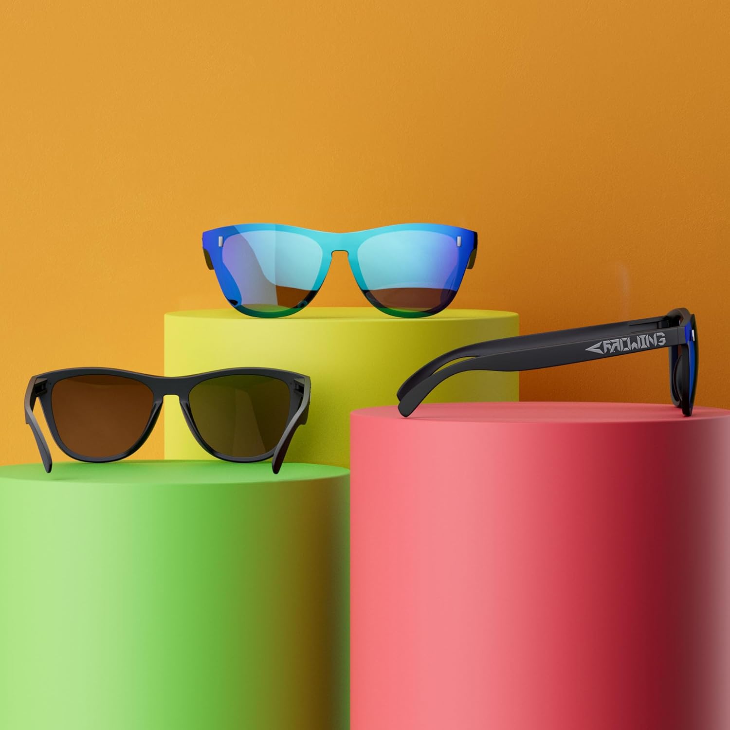 ROCKNIGHT Driving Fashion HD Polarized UV400 Protection Anti Glare Sunglasses TR90 Frame Lightweight Beach Hiking - Image 3