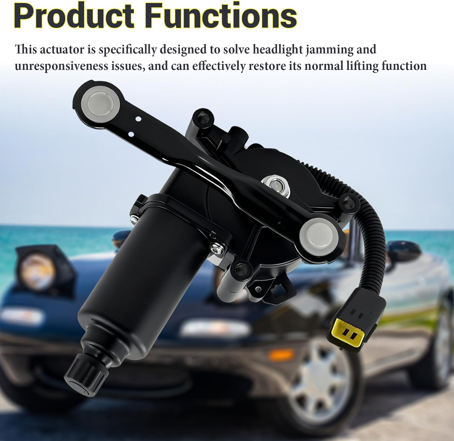 NA01-51-SBX Headlight Motor Compatible with 1990 1991 1992 1993 1994 1995 1996 1997 Mazda Miata MX5 Replace # NA0151SBX (Left)