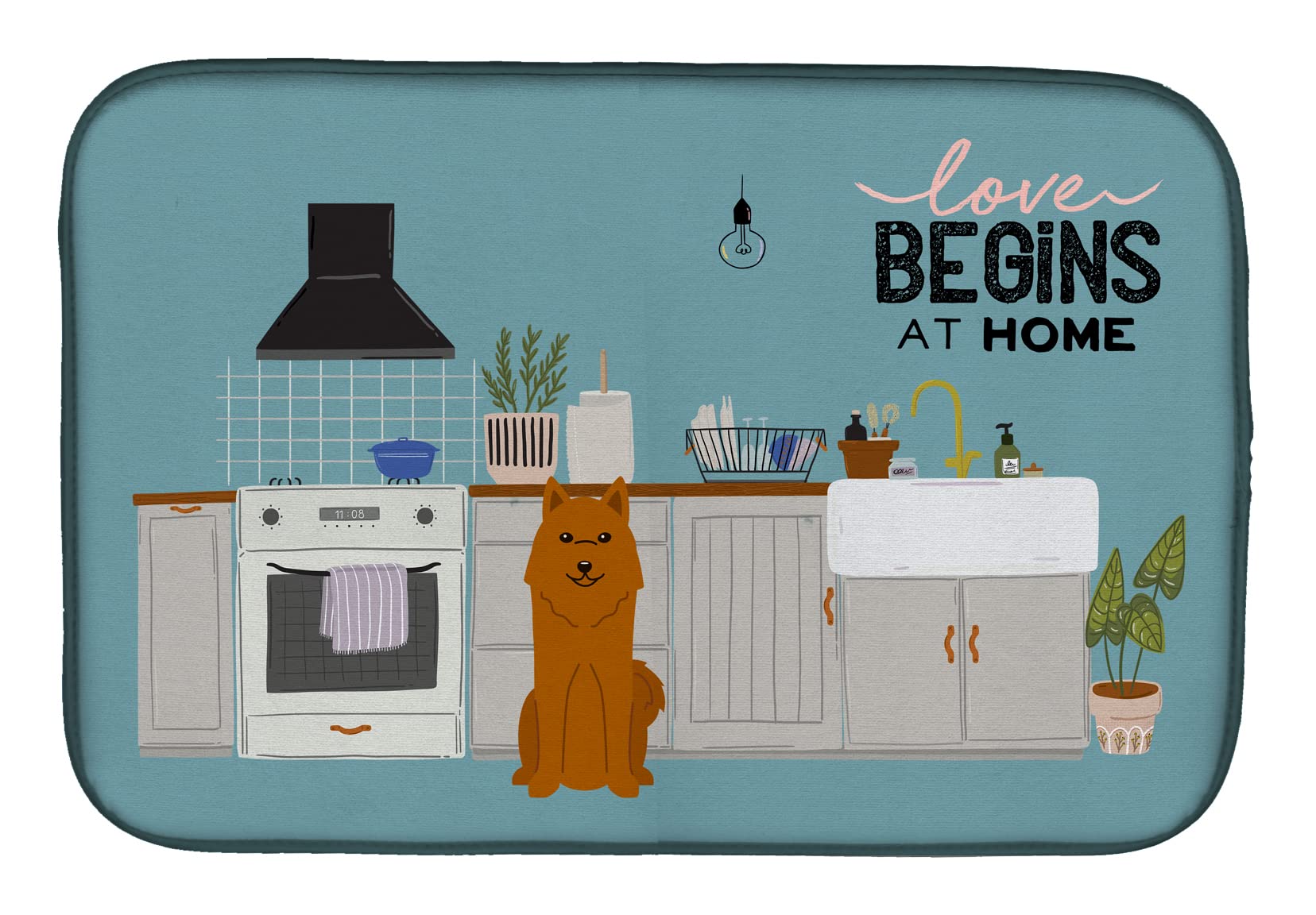 Tapis de cuisine imprimé ours de Karélie multicolore résistant
