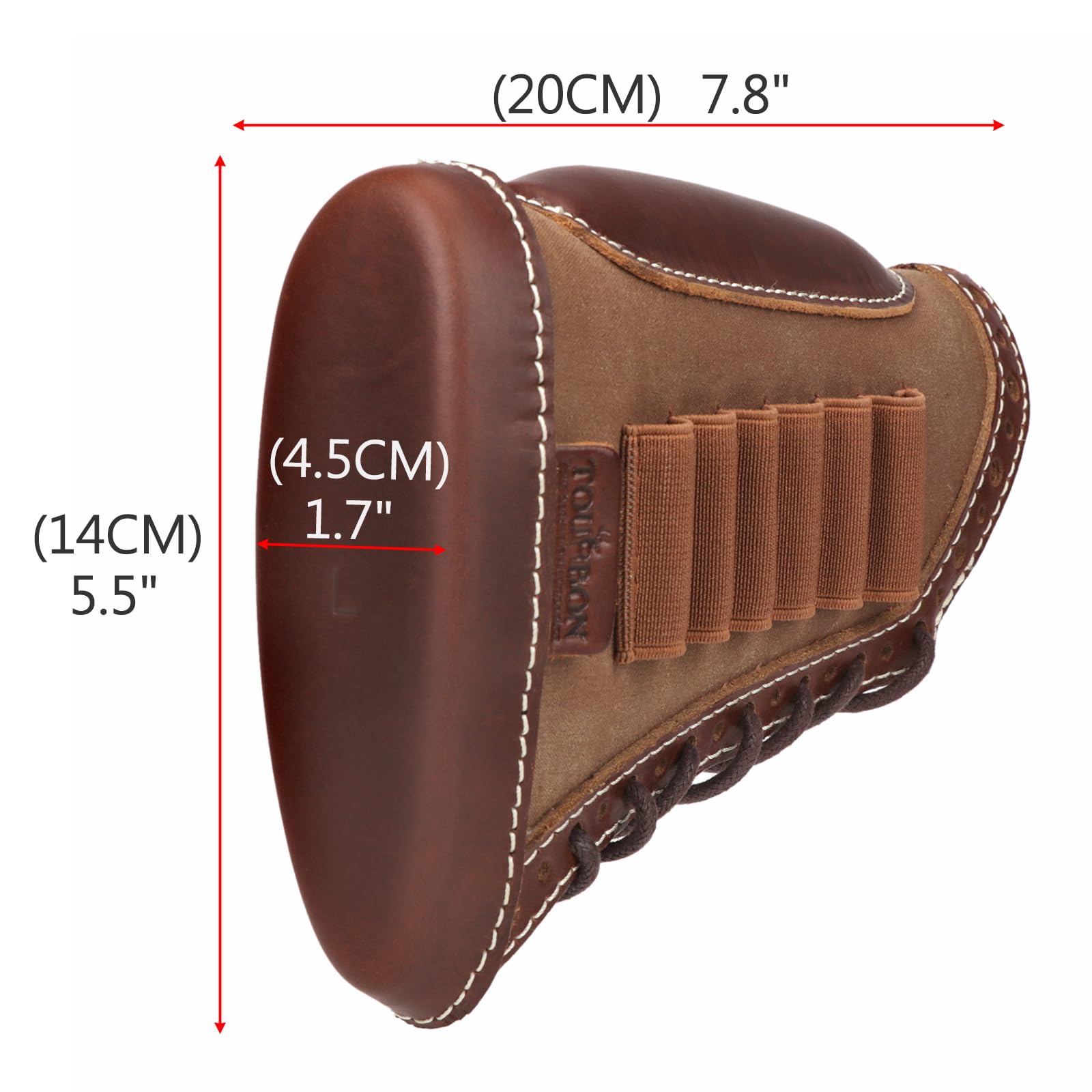 Tourbn Echtleder Gewehrschaft - Mit Munitionshalter & Wangenauflage