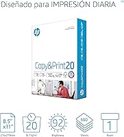 Vista 2 de HP - Papel para impresora Copy&Print20 de 8.5 x 11, 20 libras. 1 resma con 500 hojas, brilantez 92. Fabricado en los Estados Unidos. Certificado FSC