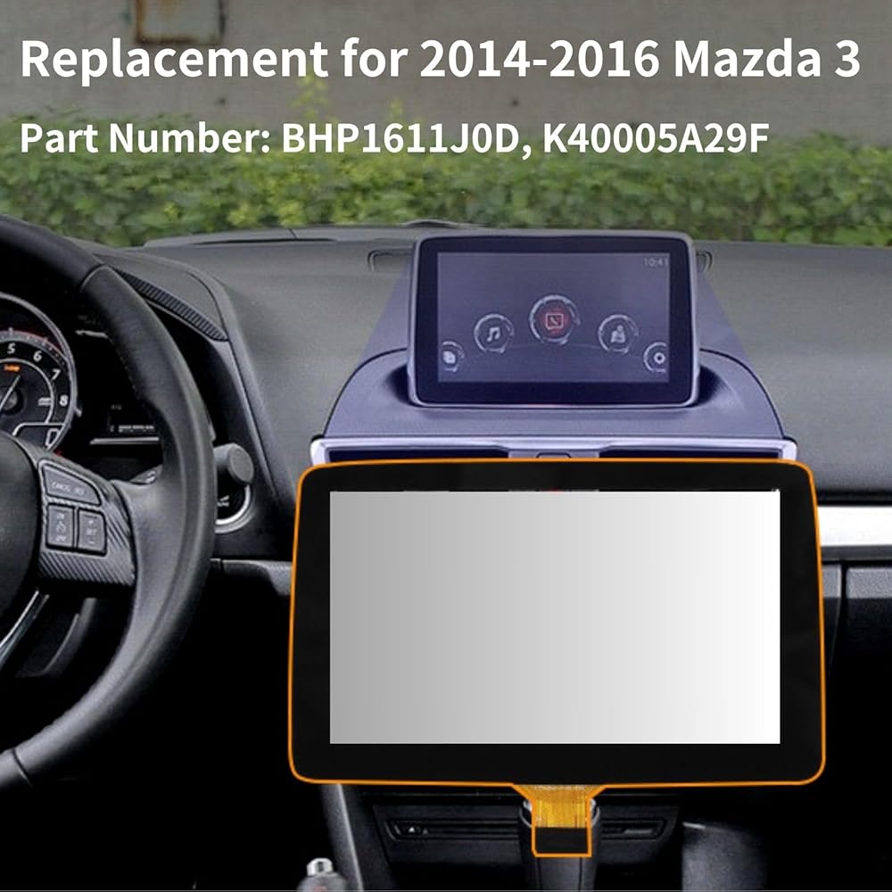 7" Touch Screen Digitizer for 2014 - 2016 Mazda Cars 2