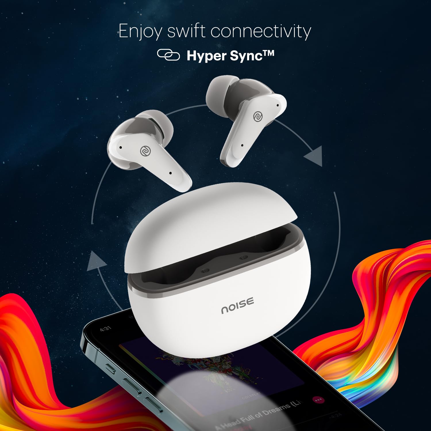 Noise Buds VS102 Plus Wireless Earbuds, Bluetooth Earbuds with 70H Playtime, Quad Mic ENC for Clear Calls, 11mm Drivers, Deep Bass, Instacharge, Bluetooth v5.3 (Calm White) — Amazon image 7