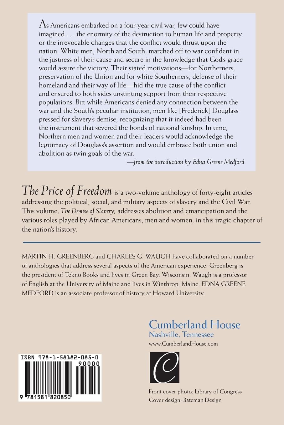 The Price of Freedom: Slavery and the Civil War, Volume 1―The Demise of Slavery
