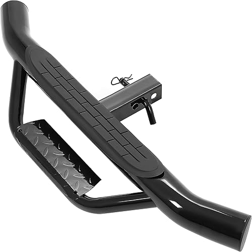 Miniatura 4 de KUAFU Paso de enganche universal con luz de freno LED para receptor de remolque de camión de remolque de camión barra de paso de remolque protector