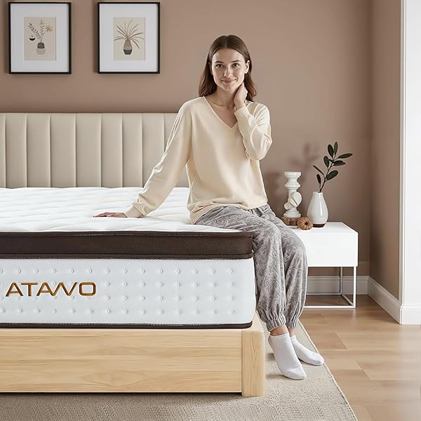 Full Size Mattress 12 Inch, Medium Firm Hybrid Mattress Full with Memory Foam & Zoned Pocket Springs for Pressure Relief, Motion Isolation | Fiberglass-Free, CertiPUR-US Certified | 75" x 54"