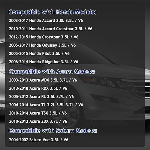 Miniatura 2 de Nakuuly Timing Belt Kit with Water Pump Compatible with 2003-2018 Honda Accord Crosstour Odyssey Pilot Ridgeline MDX RDX RL TL TSX ZDX Saturn Vue