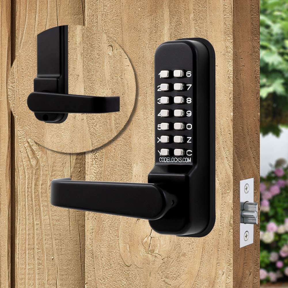 Codelocks CL410 Marine Grade Mortice Latch Black