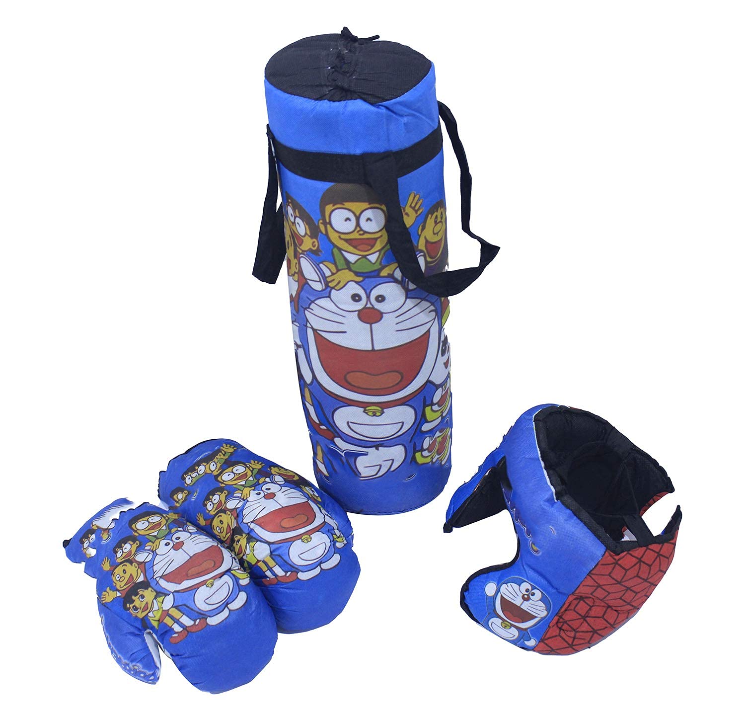 BOXO Boxing Kit with Filled Punching Bag, Gloves and Headgear for Boxing Lover (Age Group 4-7 Years)