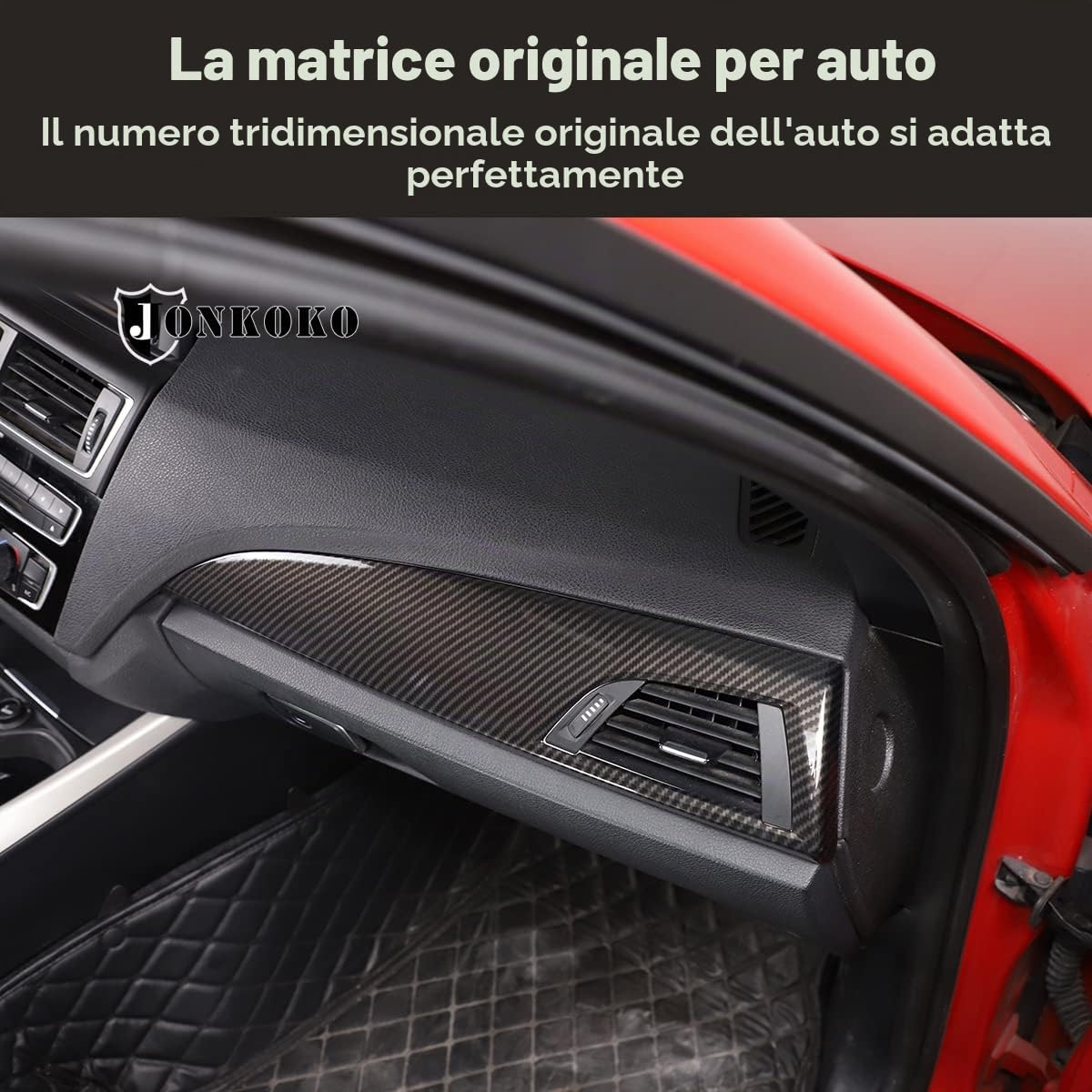 Copertura Decorativa per Pannello Centrale Passeggero per Serie 1 2 F20 F21 F22 F23 2012-2017 Accessori Auto LHD