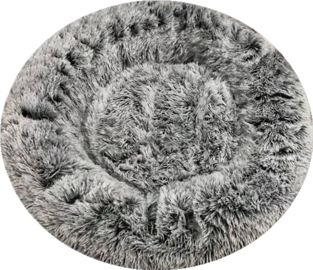 Cat and Dog Plush Bed (Rose Blush, Large)