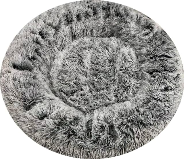 Cat and Dog Plush Bed (Rose Blush, Large)