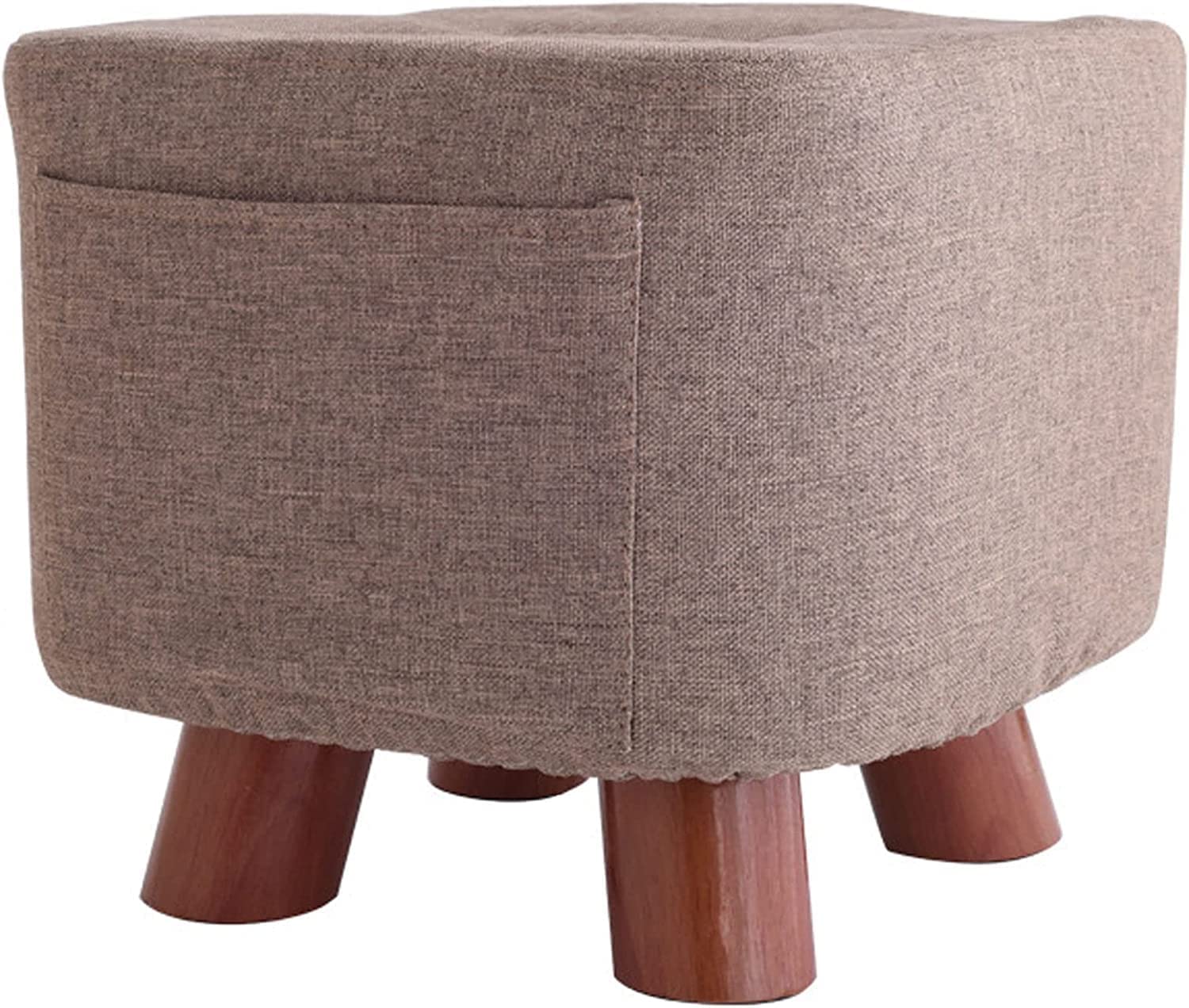 Repose-pieds avec grande poche : tabouret en toile astucieux qui optimise l'espace de votre chambre