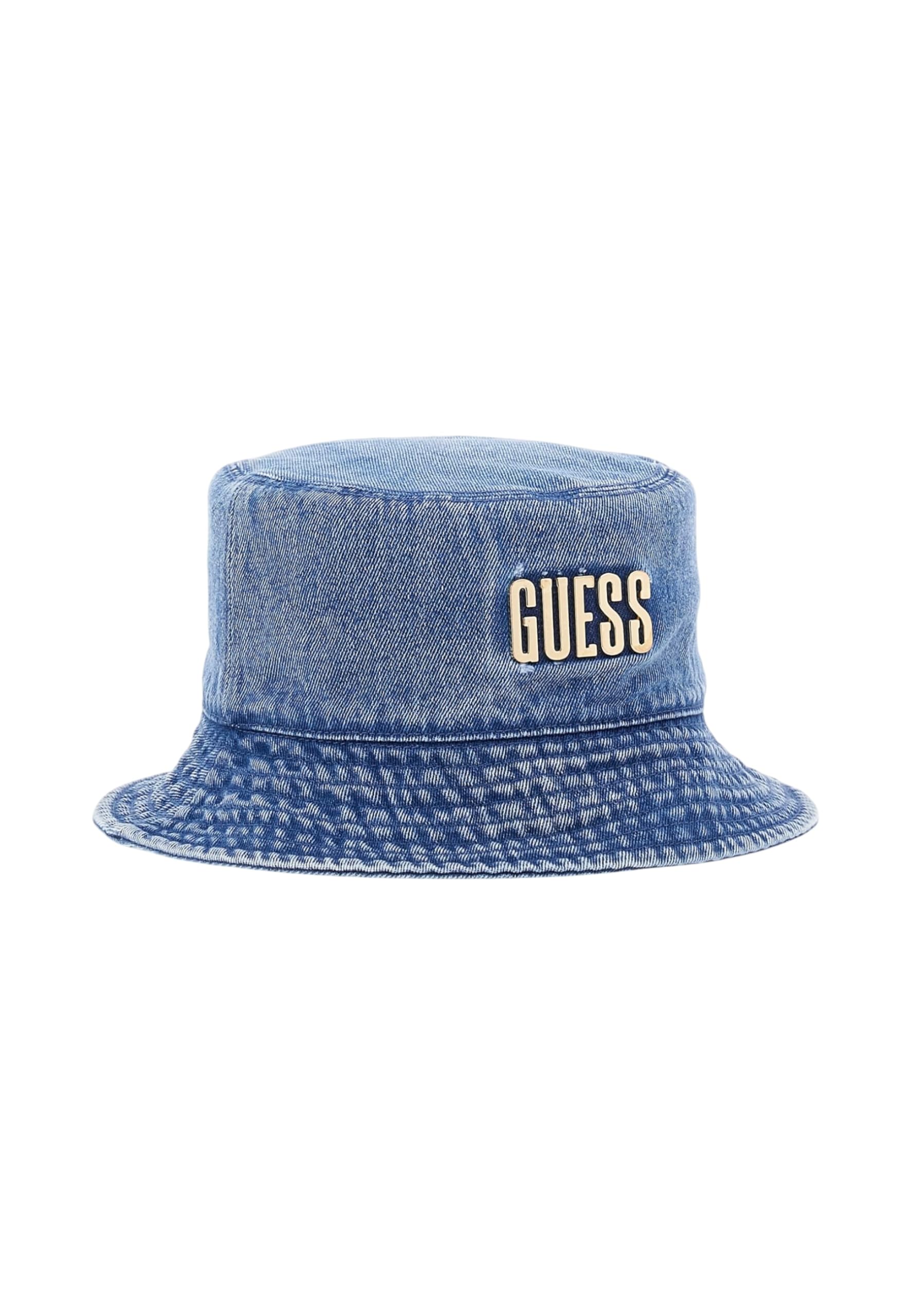 Guess Unisex Denim Cloche Hat, S