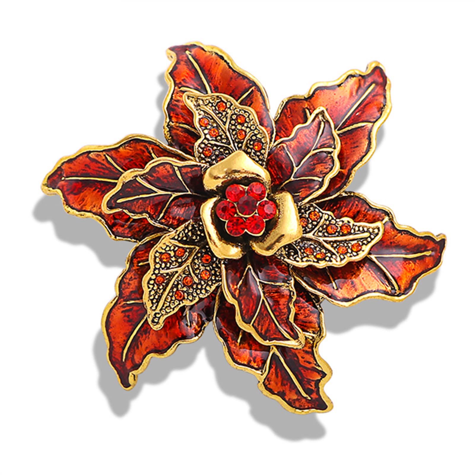 Pin Schmuck Geschenke for Frauen Damen Modeaccessoires Retro Emaille Blumenbrosche Partybrosche Strickjacke Jacke Mantelbrosche Broschen und Anstecknadeln