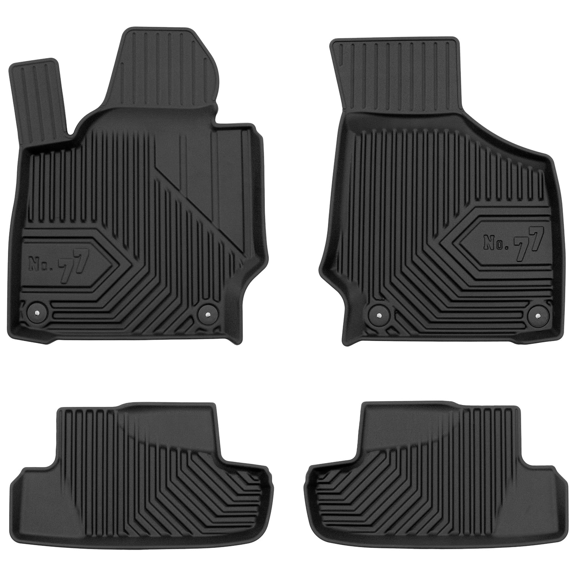MOTOS Tappetini in gomma per auto adatto per Audi TT II 2006-2014 Migliorate il vostro comfort di viaggio con il tappetino antiscivolo per auto No.77