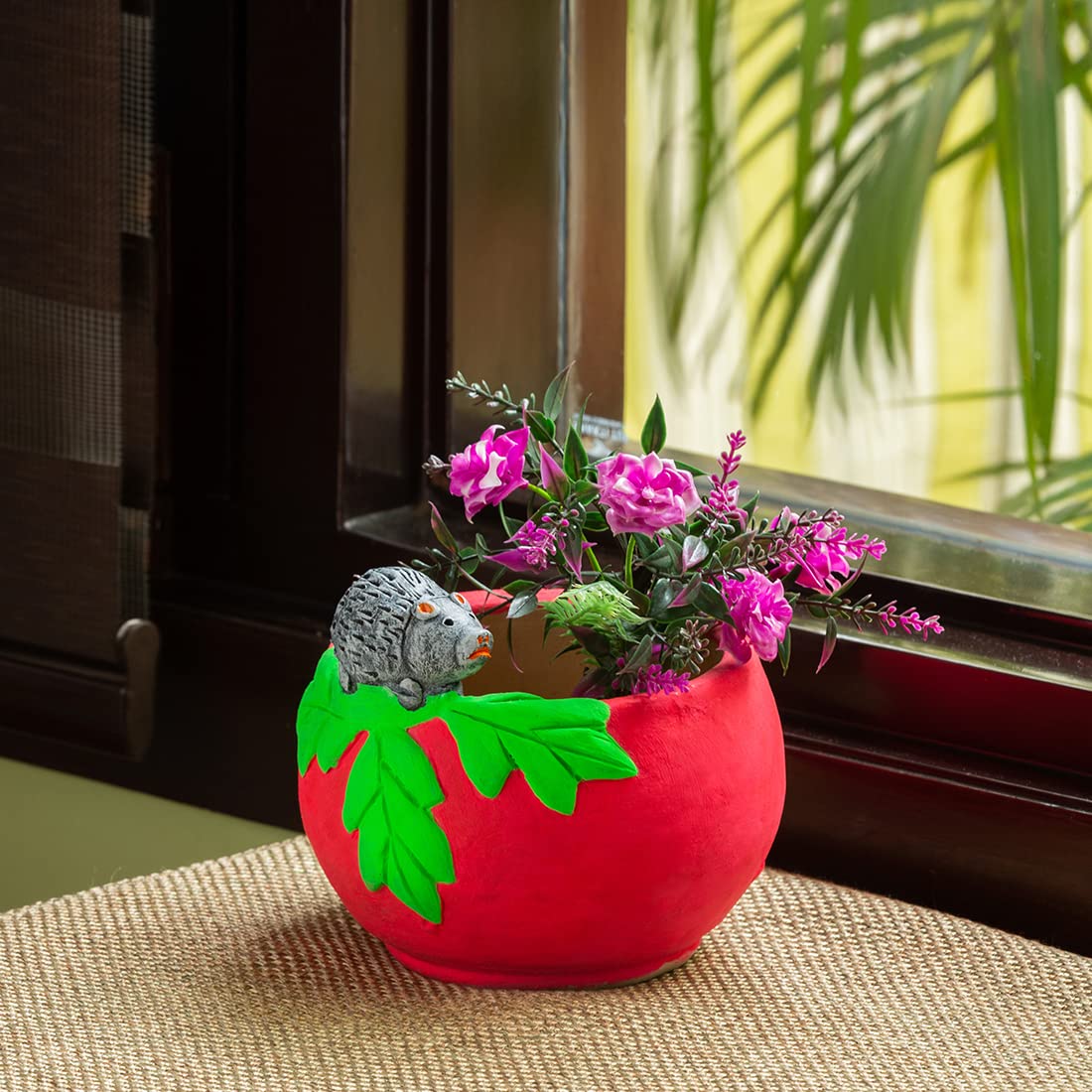 ExclusiveLane Hedgehog Haven Handmade & Handpainted Terracotta Planters for Living Room & Garden Decoration Items Outdoor (6 Inches) (B09MQN6BFC) Amazon Price History, Amazon Price Tracker