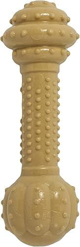 Miniatura 6 de Nylabone Barbell Bone Power Chew Toy for Dogs, Dog Toys for Aggressive Chewers, Peanut Butter Flavor, Large - Up to 50 lbs, 1 Count